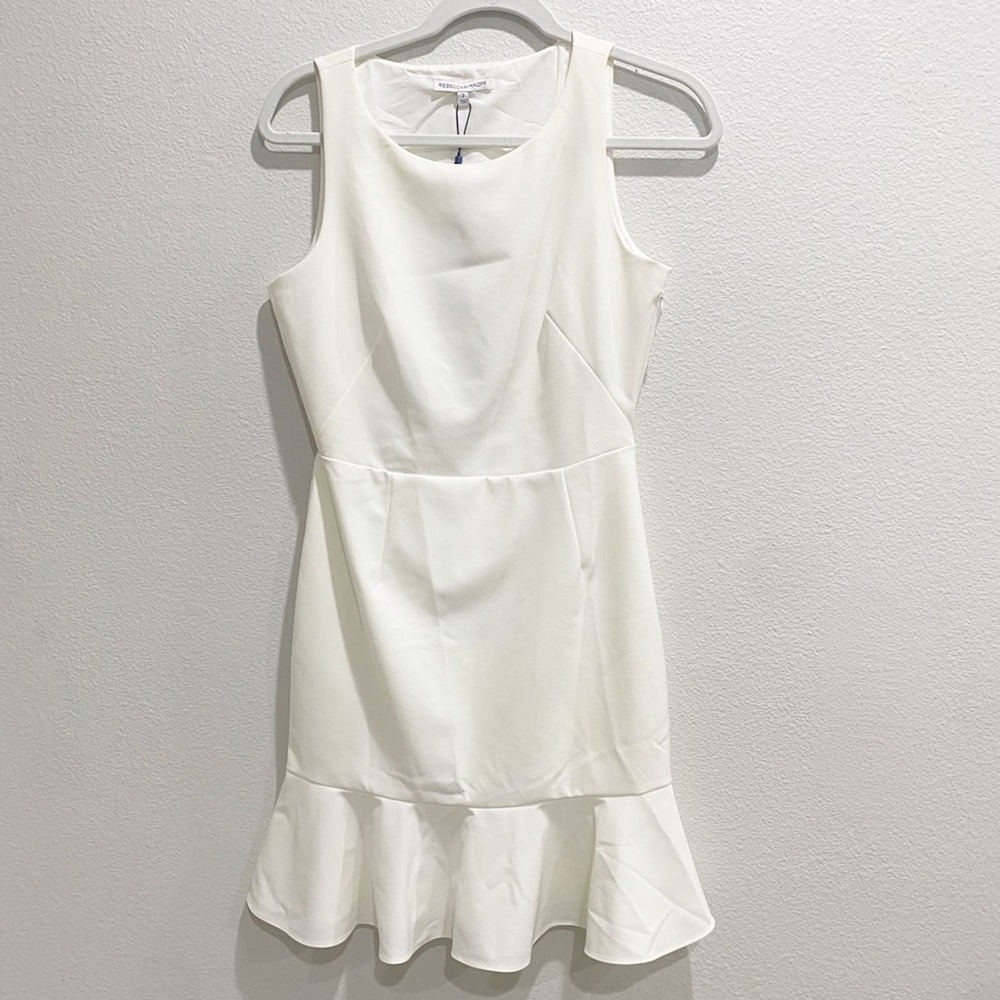 Rebecca Minkoff tiffany dress White Ruffle Sleeveless Dress 2 NWT